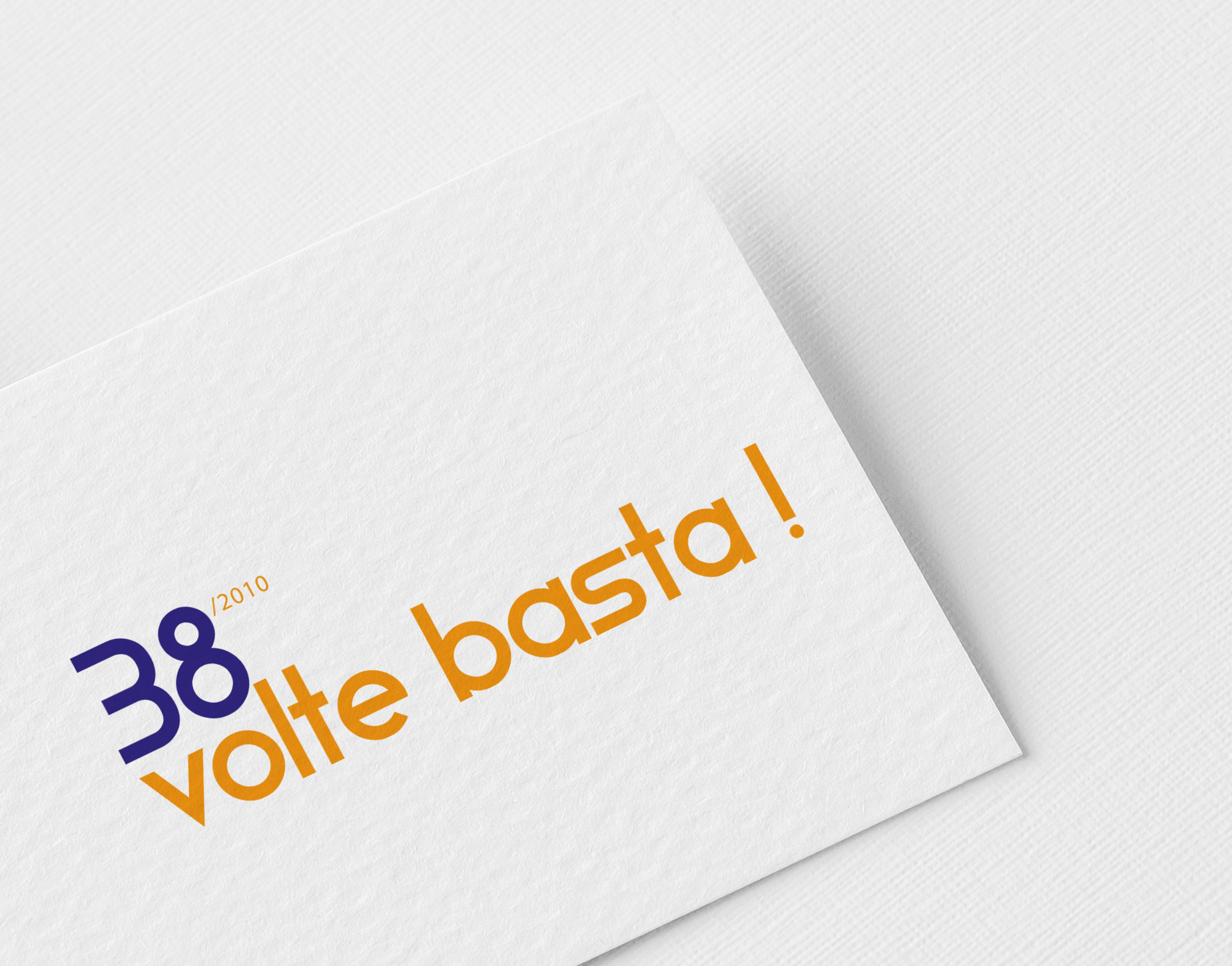Progetto "38 volte basta" Logo - Elisa Della Chiesa